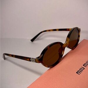 Miu Miu Brown Tortoise Sunglasses